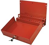 Sunex 8011 Large Locking Screwdriver and Prybar Holder for Service Cart, Red