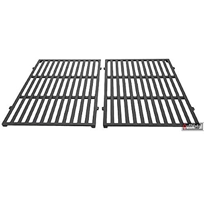 QuliMetal 7638 Cast Iron Cooking Grates for Weber Spirit 300 Series Gas Grills (17.5 x 11.9 x 0.5)