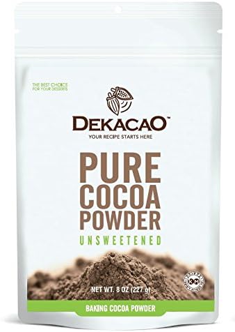 Dekacao Pure Cocoa Powder - Gluten &amp; Dairy Free - 100% Premium Criollo Cacao - 2 Pound
