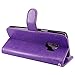 LK Case for Galaxy S9,[Wrist Strap] Luxury PU Leather Wallet Flip Protective Case Cover with Card Slots and Stand for Samsung Galaxy S9 (Purple)