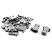 uxcell 10Pcs DB9 9 Pin Straight Female D-SUB Connector Cover Hood Cap