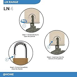 Squire LN4 Padlock, 39.5 mm, Others