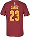 NBA Cleveland Cavaliers LeBron James #23 Men's 7 Series Name & Number Short Sleeve Tee, Large, Maroon