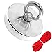 1000 LB Magnet Fishing (452kg) by Savage Magnets - High Strength for Treasure Hunting Retrieving and Lifting from River and Salvage Recovery- Heavy Duty Pulling Power Eyebolt - Neodymium