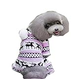 Puggy Clothes,Haoricu autumn Stylish Pet Dog Warm Clothes Puppy Jumpsuit Hoodie Coat Doggy Apparel Hoodies Costume Apparel (XXL (S, Pink)