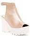 Bucco Nima Womens Fashion Lug Sole Heeled Sandals