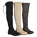 Brinley Co. Womens Faux Suede Over-the-knee Boots