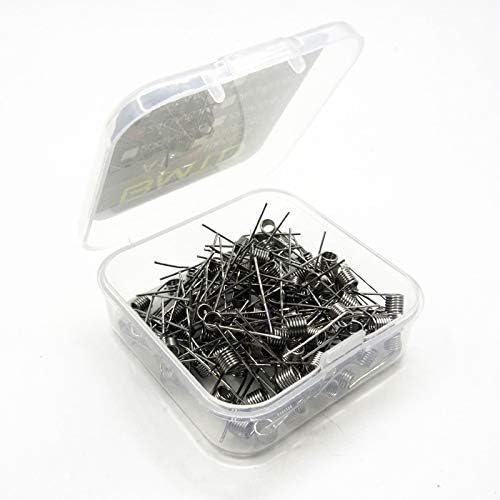 100PCS Kanthal A1 Prebuild Coils 0.2ohm 0.4ohm Universally Compatible for Most Atomizers ((100PCS)24GA/0.5ohm)