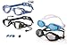 Adult Swim Goggles by POPO - Anti Fog UV Protection with Free Goggle Case, Nose Clip, Ear Plugs - Silicone Strap with Adjustable Clips - Professional Racing Goggles for Triathlon, Men, Women, Youth