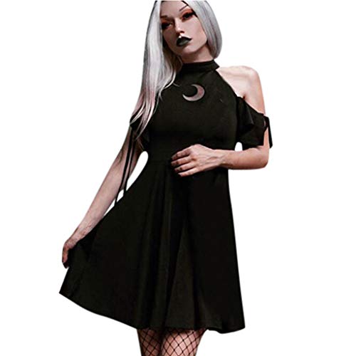 Diesel 10 Halloween Costumes - Women's Gothic Style Dress Short Sleeve