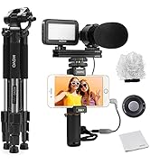 Movo Smartphone Vlogging Kit with Shotgun Microphone for Camera - Smartphone Microphone for iPhon...