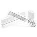 Crystal Glass Nail File Buffer Nail Shaper - Nail Files for Natural Nails, Nail Care Kit with Case, Shine Buffing Filing Fingernail Polisher, Professional Salon Manicure, Gentle for Baby Kids, Travel
