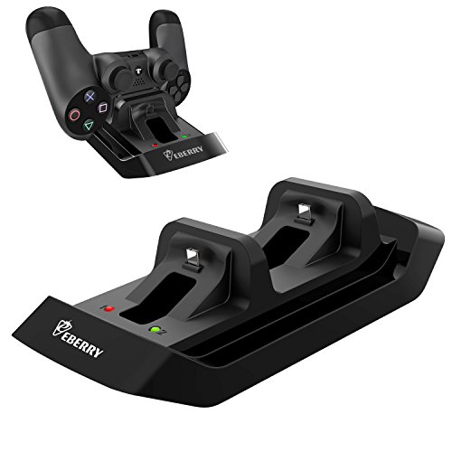 eBerry-Docking-Station-for-PS4-Controllers-Dual-Charger-Dock-USB-Charging-Stand-for-PlayStation-4-PS4-DualShock-4-Wireless-Controller-Black