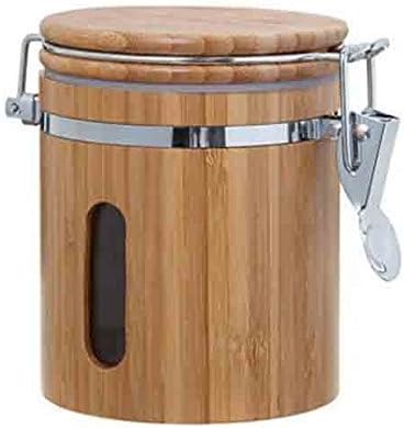 GMMH Bamboo Storage Box Wooden Storage Container Food Container Storage Coffee Container