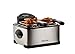 Gourmia GDF-500 Compact Electric Deep Fryer, 3 Baskets with Digital Timer & Thermostat, Stainless Steel, 4.2 quart/18 Cups of Oil/4 lbs of Food, 1700W, Silver