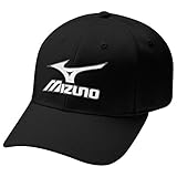 Mizuno 2017 Tour Fitted Mens Performance Hat Stretch-Fit Golf Cap Black