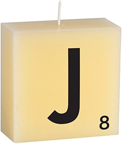 CERABELLA LETTER CANDLE "J" - 3.5"x3.5"