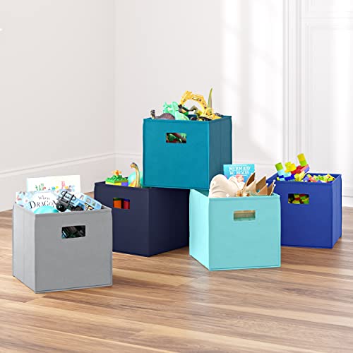 RiverRidge® 2 Pc Folding Storage Bin Set Aqua Pricepulse