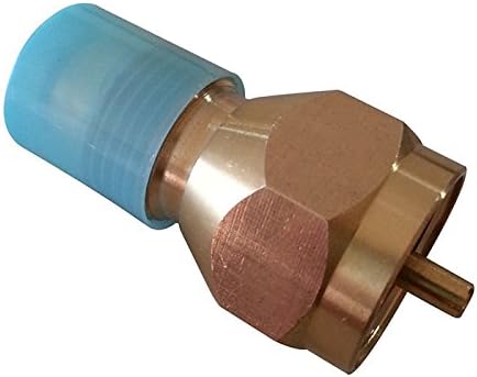 weituoli Universal 1lb Propane Tank Refill Adapter, Mini Propane Fill Adapter for Disposable Small Propane Bottle, LP Gas Cylinder Canister Filler Coupler - 100% Solid Brass Valve Accessories