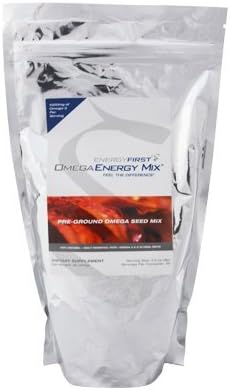 Omega Mix Blend (1000mg) with Raw Chia, Flax, Pumpkin Seeds & Coconut - Essential Fatty Acids Supplement for Omega 3 & 6 Plant Based – Contains Minerals, Vitamins & Antioxidants – 1 lb