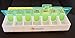 Large Weekly AM PM Pill Box by LIFEHAPPS -BPA Free Twice a Day Medicine Organizer with The Days of The Week Reading Left to Right 7 Day Medication case for Storage of Your Daily Tablets and Vitamin