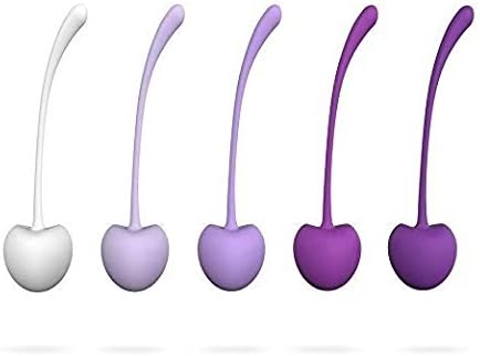 Kegel Exercise Weights, Ben Wa Ball 5 Set Bladder Control Device and Pelvic Exercises Kit Premium Silicone Ball for Tightening: Beginners & Advanced