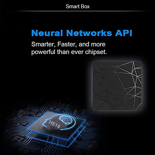 Android TV Box 10.0, 4GB RAM 32GB ROM, Q Plus Android Box H616 Quad-core WiFi 2.4GHz Support 6K H.265 HD 2.0 Ethernet