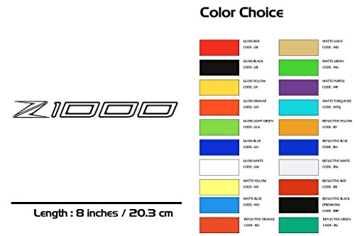 Kawasaki Z1000 2014 Motorcycle Sticker Stripe Decal Superbike MG