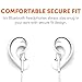 Bluetooth Headset Earbuds Ultra Lightweight 4.1 Wireless in-Ear Running Earbuds IPX4 Water Resistant with Mic Stereo Earphones, CVC 6.0 Noise Cancellation, Works with, Samsung,Google Pixel,Lg,HTC,ZTE