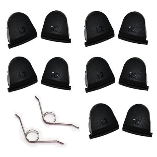 Black L2 R2 Trigger Button Replacement Parts For PlayStation 4 (PS4) Controller