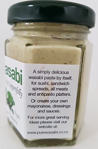 Wasabi - Pure and 100% Natural. 100% Wasabi Root - World's Finest for Making Sushi or Sashimi by mat or kit. Add to Rice or Seaweed. 55 grams
