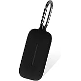 Geiomoo Silicone Case for Sony WF-C510, Soft Flexible Scratch Resistant Protective Cover with Carabiner (Black)