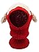 Baby Girls Boys Winter Hat Scarf Earflap Hood Scarves Skull Caps, Red One Size