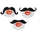 3Pcs Mustache Pacifier for Baby, KOMIWOO Funny Gentleman Mustache Lip Pacifier Cute Novelty Baby Stuff for Newborn Infant, Latex Free Made with Soft Silicone - Great Baby Shower Gift!
