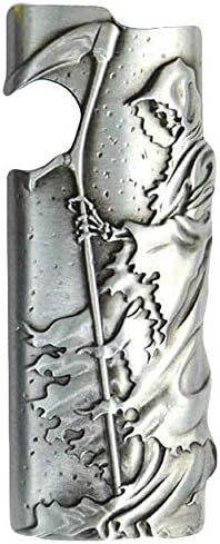 thumbnail image 2 of Metal Lighter Case Cover Holder Vintage Floral Stamped 2 of 12