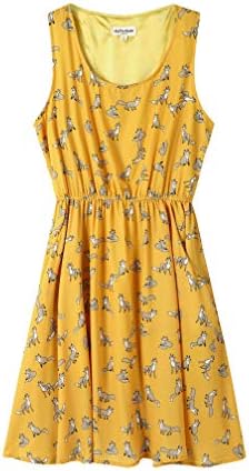 yellow tulip dress