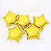 ZOOYOO 24pcs Star Shape Foil Mylar Balloons,24 Inch Pentagram Balloon For Birthday Party & Wedding Decoration (Gold)