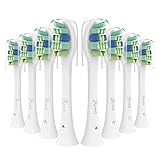 Brush Heads Replacement, Compatible with Philips Sonicare 2 Series,ProtectiveClean,Essence+,DiamondClean,HealthyWhite,FlexCare,EasyClean, PowerUp Electric Toothbrush,8 Pack by Bernito