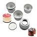 MorningRising Perfect Performance Aluminium Mini Round Chiffon Cake Pan, Set of 5
