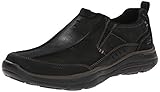Skechers USA Men's Glides Razan Slip-On Loafer, Black, 11 M US