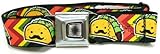 Buckle-Down Taco W/ Mustache Seatbelt Belt
