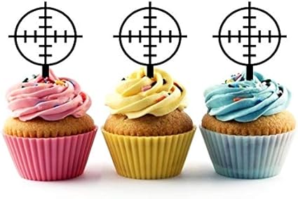 Amazon Com Ta0743 Gun Shooting Target Circle Silhouette Party