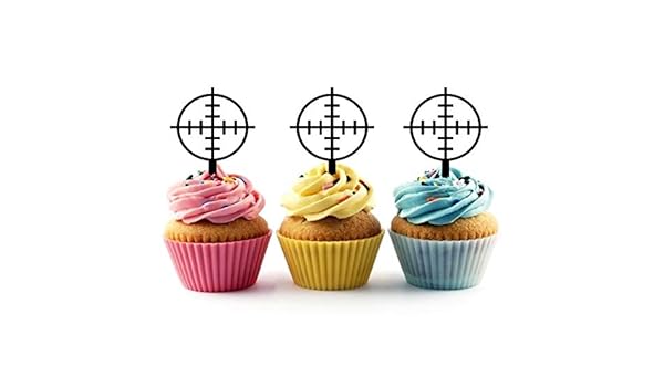 Amazon Com Ta0743 Gun Shooting Target Circle Silhouette Party