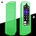 Fintie Remote Case for Roku Express 3930 (2019)/3900, Premiere+ 3921 (2019)/Premiere 3920, Streaming Stick+ 3810/Stick 3800 Remote, CaseBot (Honey Comb) Shockproof Silicone Cover, Green Glow