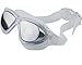 Qishi Super Big Frame No Press The Eye Swimming Goggles for Adult (White)