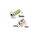 Hilitchi M6 x 15mm Zinc Plated Hex Drive Socket Cap Furniture Barrel Screws Bolt Nuts Assortment Kit for Furniture Cots Beds Crib and Chairs - Pack of 15