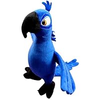 OlgaToys Kids Children Eco-friendly Christmas Cartoon Entertainment Rio Parrot Birthday Gift Plush Doll Toys Deepblue 30cm