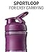 BlenderBottle SportMixer Tritan Grip Shaker Bottle, Teal/Teal, 20-Ounce