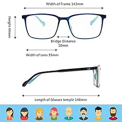 Blue Light Blocking Glasses for TV Phone Computer