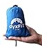 DYXFIT Waterproof Indoor Outdoor Pocket Blanket Set, Compact Waterproof Beach Blanket with Stakes, Carabiner, Carry Bag, Includes Rain Hood, Emergency Blanket, Perfect for Picnics, Beach, Camping,
